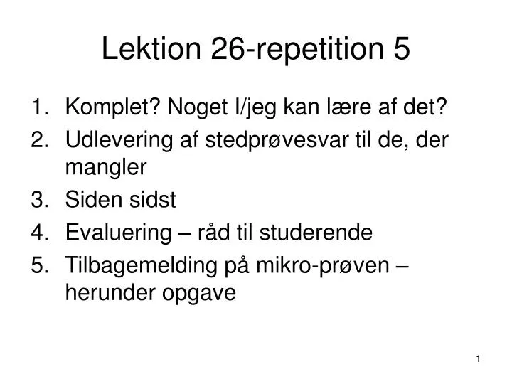 lektion 26 repetition 5