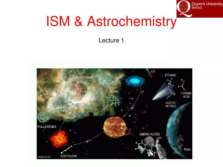 ism astrochemistry lecture 1