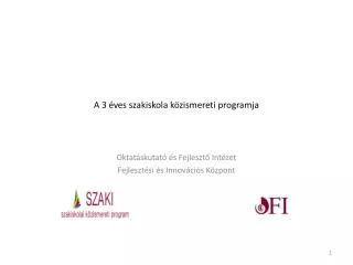 a 3 ves szakiskola k zismereti programja