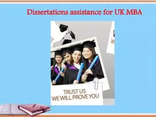 Dissertations assistance for UK MBA