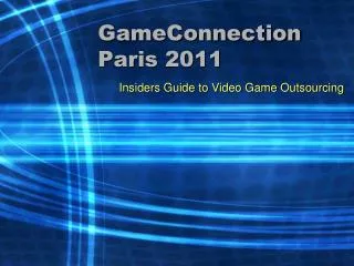 GameConnection Paris 2011