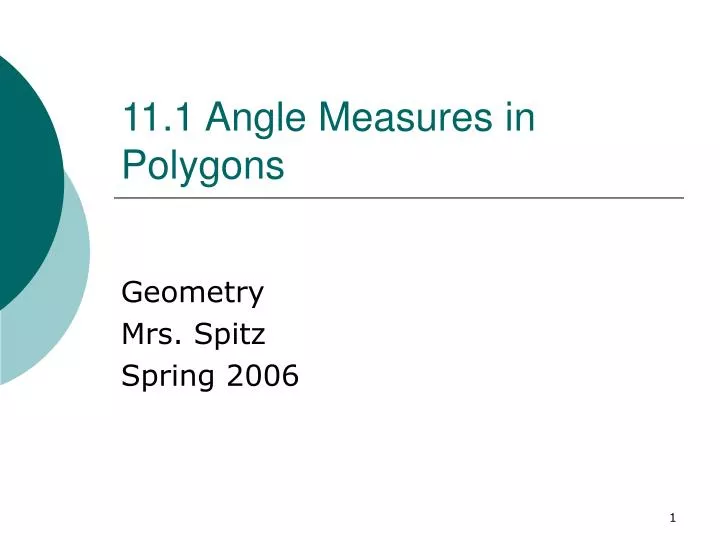 11 1 angle measures in polygons