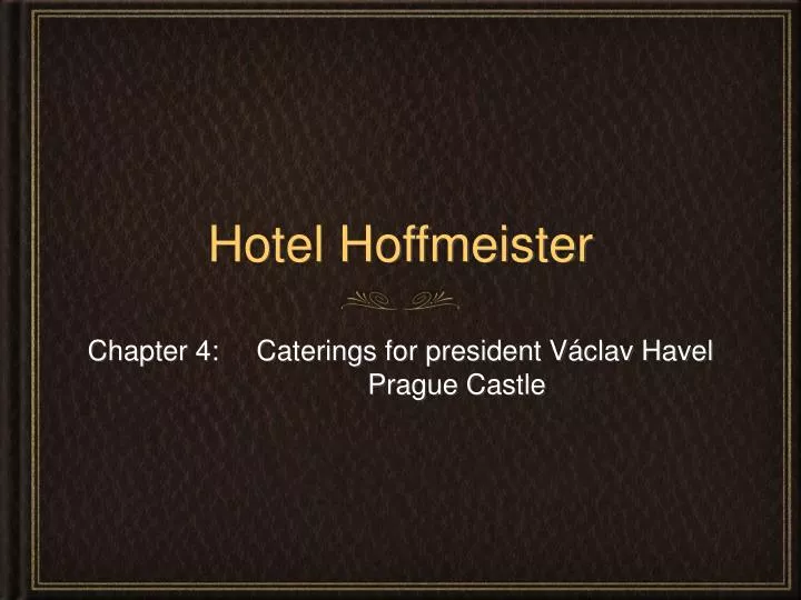 hotel hoffmeister