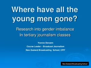 Where have all the young men gone?