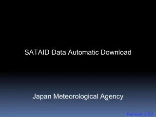 SATAID Data Automatic Download