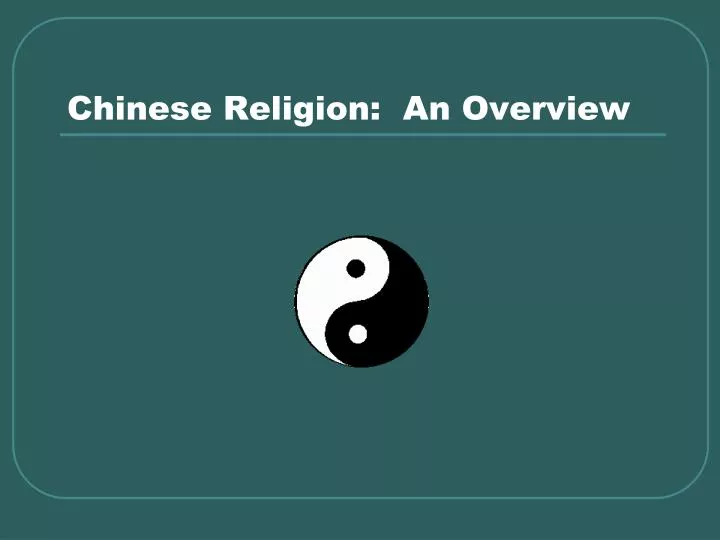 chinese religion an overview