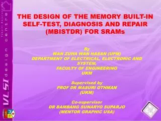By WAN ZUHA WAN HASAN (UPM) DEPARTMENT OF ELECTRICAL, ELECTRONIC AND SYSTEM,