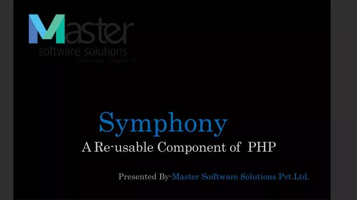 symphony a re usable component of php
