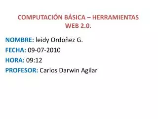 computaci n b sica herramientas web 2 0