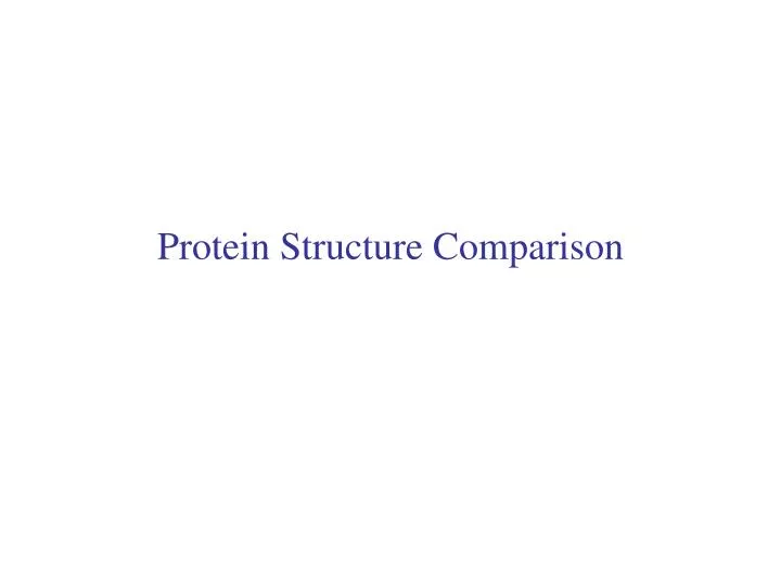 protein structure comparison