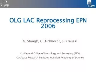 OLG LAC Reprocessing EPN 2006