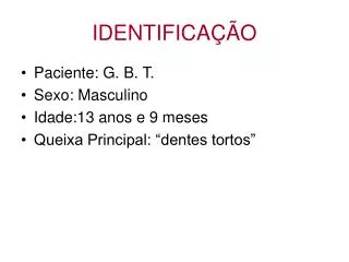 identifica o