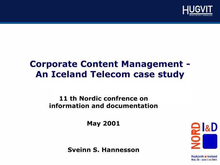 corporate content management an iceland telecom case study
