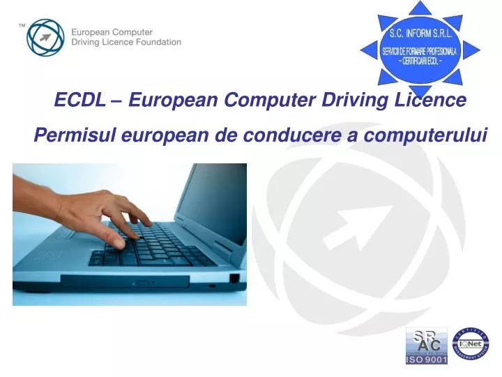 ecdl european computer driving licence permisul european de conducere a computerului