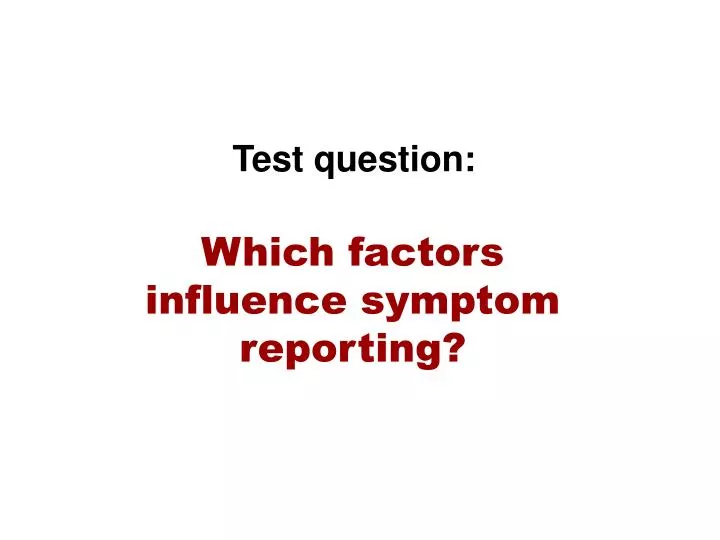 test question