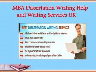 MBA Dissertation Writing Help