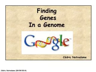 Finding Genes In a Genome