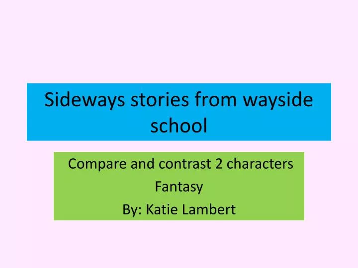 More Sideways Arithmetic From Wayside School Louis Sachar -  UK