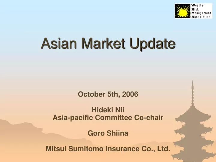 asian market update