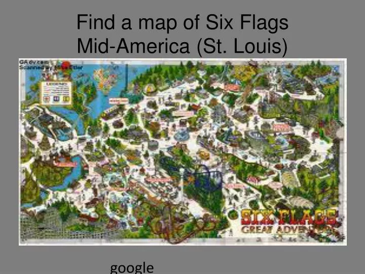 find a map of six flags mid america st louis