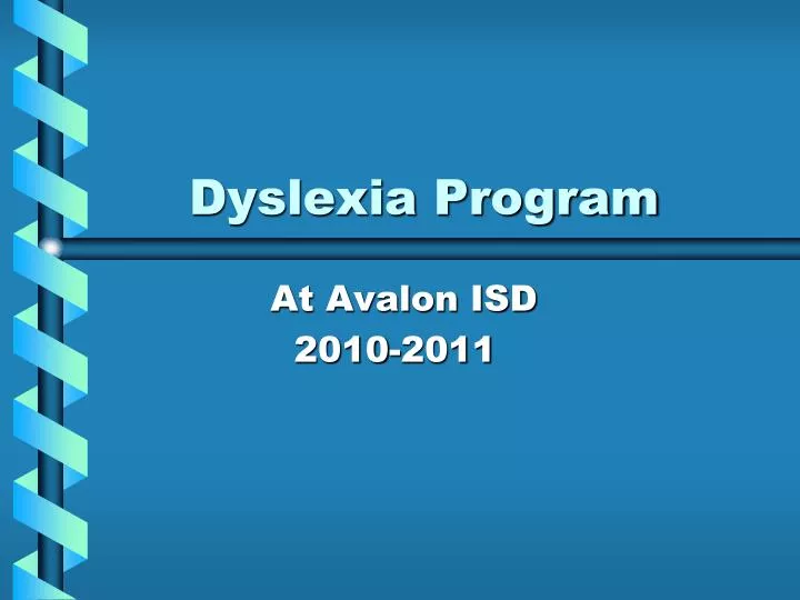 dyslexia program