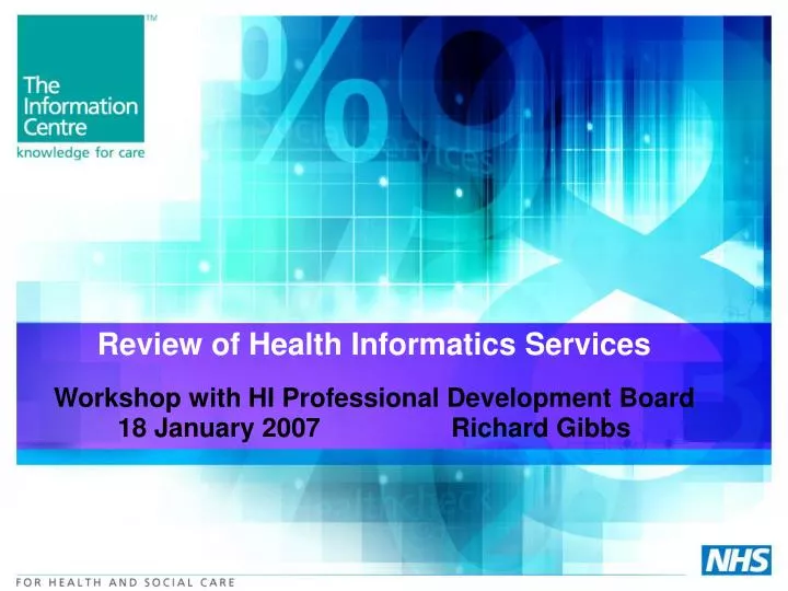 review of health informatics services