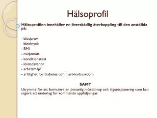 h lsoprofil
