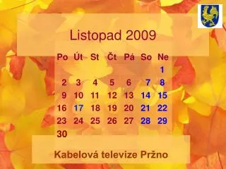 listopad 2009