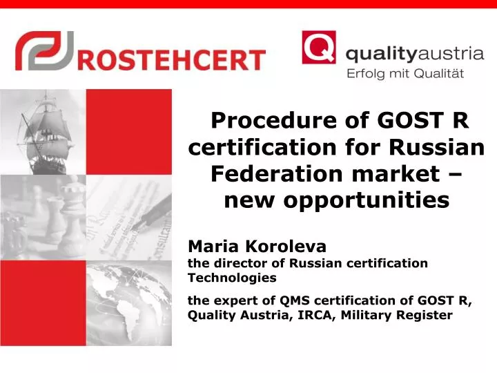 procedure of gost r certification for russian federation market new opportunities