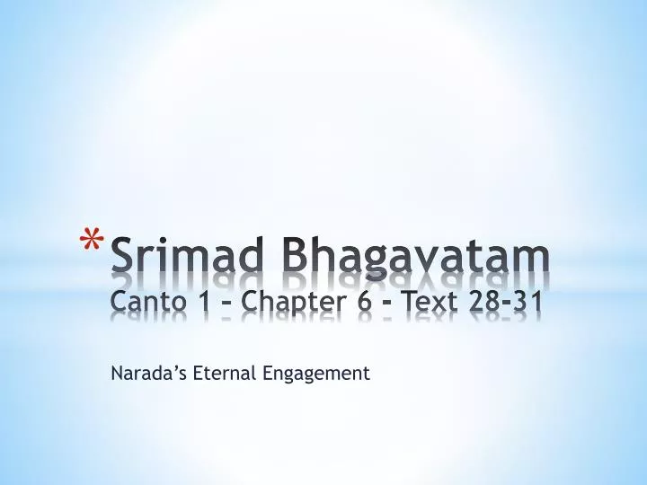 srimad bhagavatam canto 1 chapter 6 text 28 31