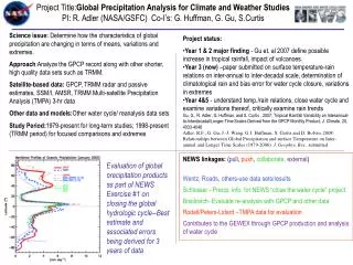 Project Title: Global Precipitation Analysis for Climate and Weather Studies