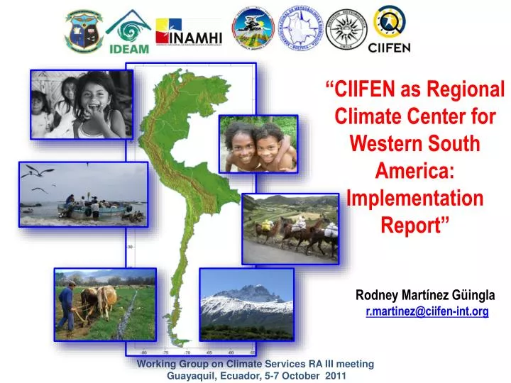 ciifen as regional climate center for western south america implementation report