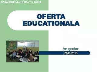 oferta educationala
