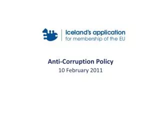 Anti-Corruption Policy 10 February 2011