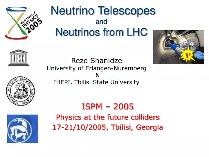 neutrino telescopes and neutrinos from lhc