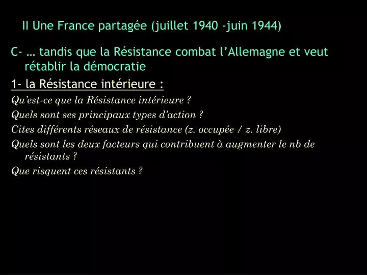 ii une france partag e juillet 1940 juin 1944