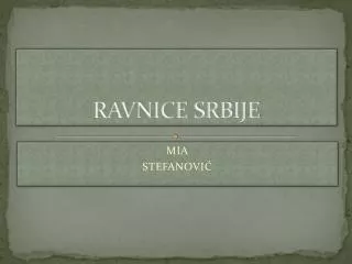 ravnice srbije