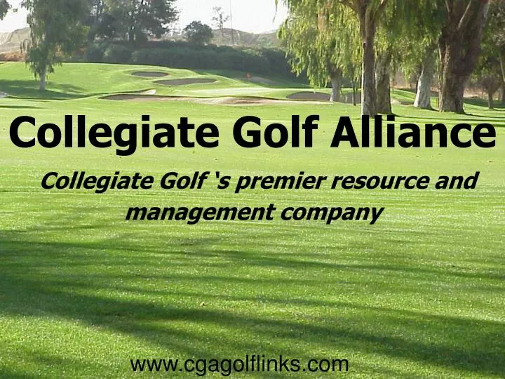 collegiate golf alliance collegiate golf s premier resource and management company