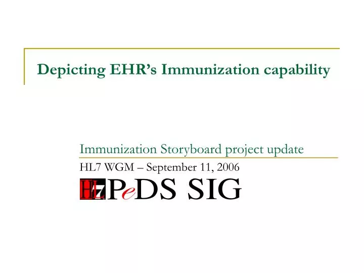 depicting ehr s immunization capability