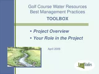 Golf Course Water Resources Best Management Practices TOOLBOX