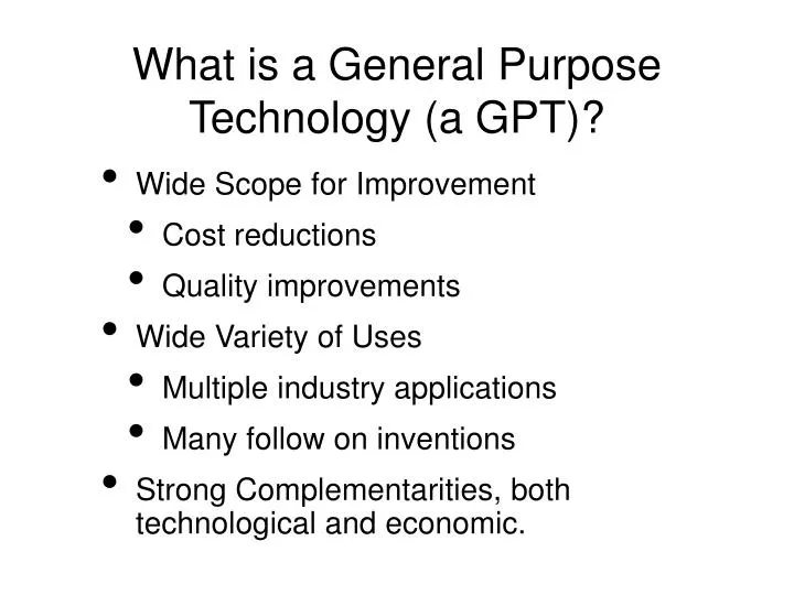 what is a general purpose technology a gpt