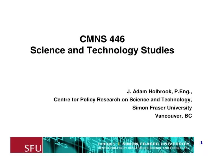 cmns 446 science and technology studies