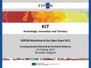 KIT Knowledge, Innovation and Territory