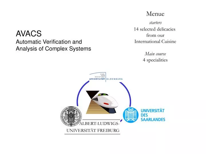 avacs automatic verification and analysis of complex systems