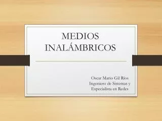 medios inal mbricos