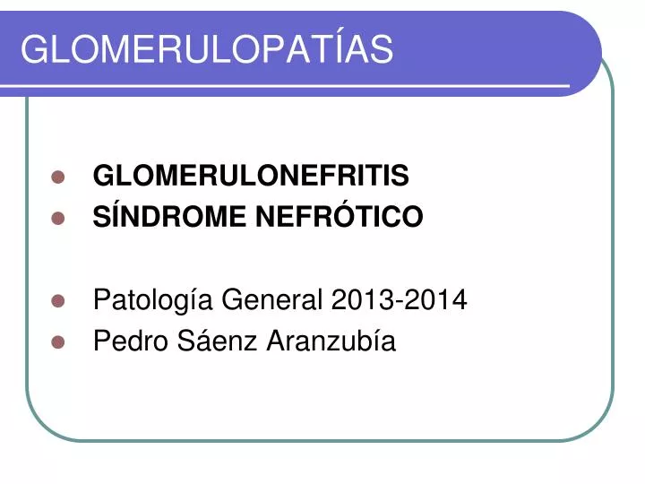 glomerulopat as