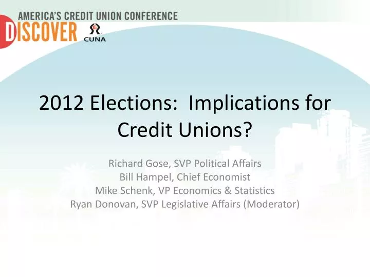 2012 elections implications for credit unions