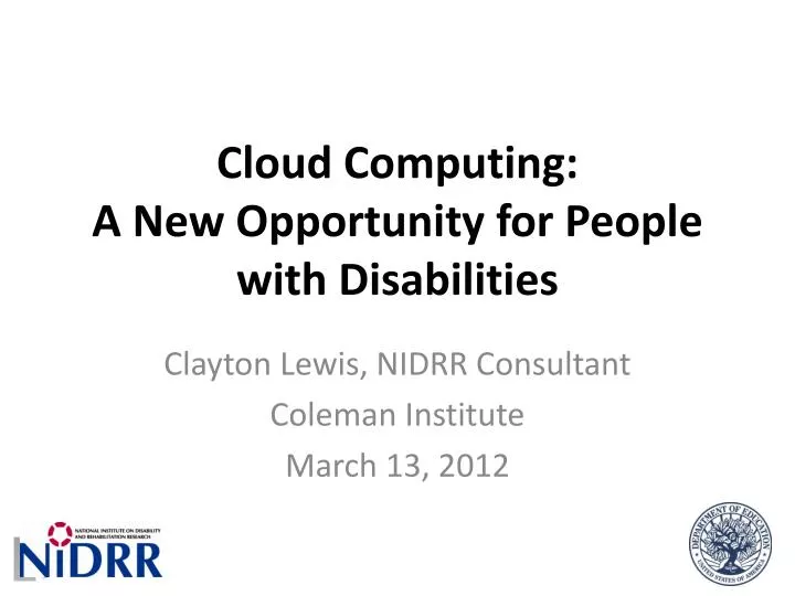 cloud computing a new opportunity for people with disabilities