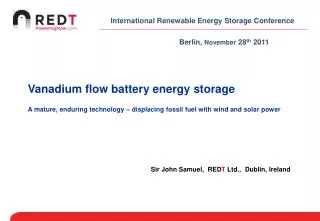 International Renewable Energy Storage Conference