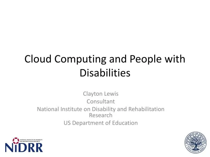 cloud computing and people with disabilities